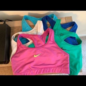 5 Nike Pro sports bras! All medium!
